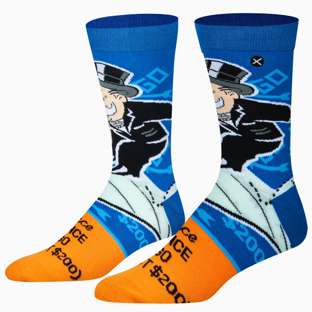 Monopoly Advance To Go Crew Socks