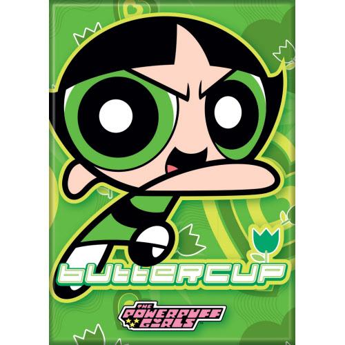 The Powerpuff Girls Buttercup On Green Magnet