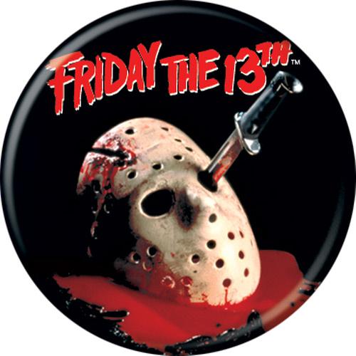 Friday The 13th Logo Mask 1.25 Inch Button