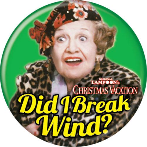 National Lampoon's Christmas Vacation Aunt Bethany 1.25 Inch Button