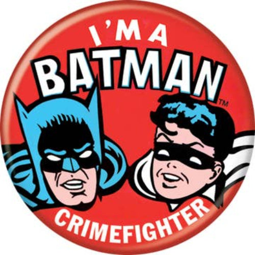 DC Comics I'm A Batman Crimefighter 1.25 Inch Button
