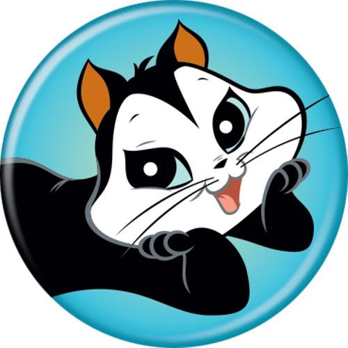 Looney Tunes Pussyfoot 1.25 Inch Button