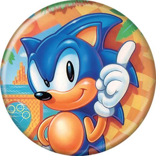Sonic The Hedgehog Standing Finger Up 1.25 Inch Button