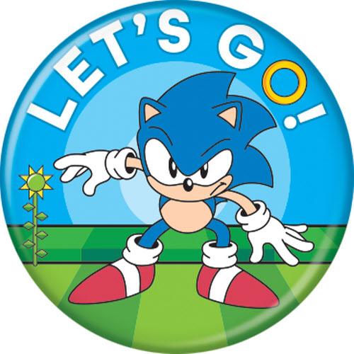 Sonic The Hedgehog Let's Go! 1.25 Inch Button