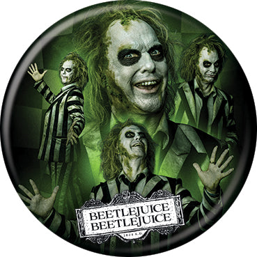 Beetlejuice Beetlejuice Multiple Beetlejuice 1.25 Inch Button