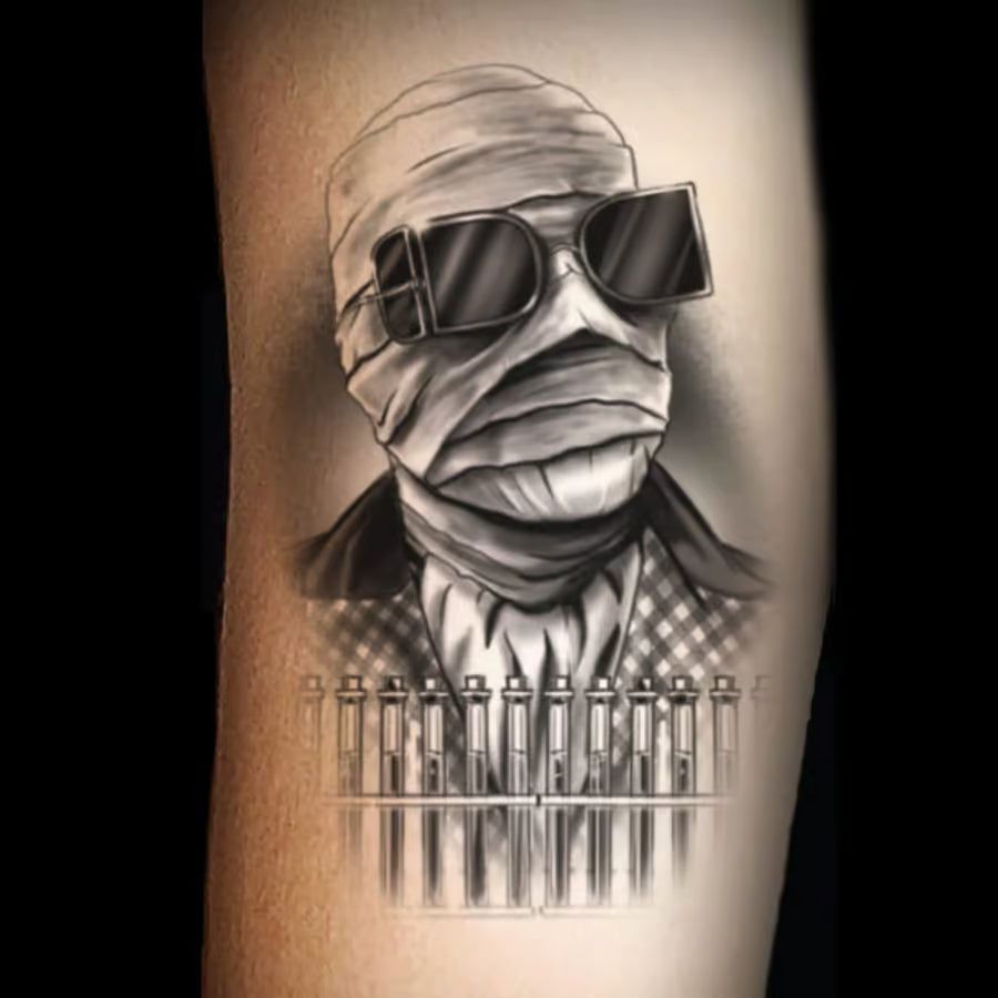 Universal Monsters The Invisible Man Temporary Tattoo FX