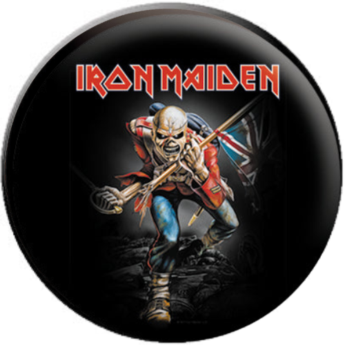 Iron Maiden British Flag 1.25 Inch Button