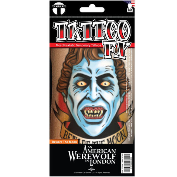 Tinsley Transfers An American Werewolf in London Beware the Moon Temporary Tattoo