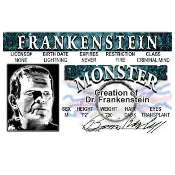 Frankenstein ID Card