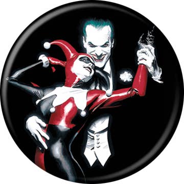 DC Comics Harley Quinn And Joker 1.25 Inch Button