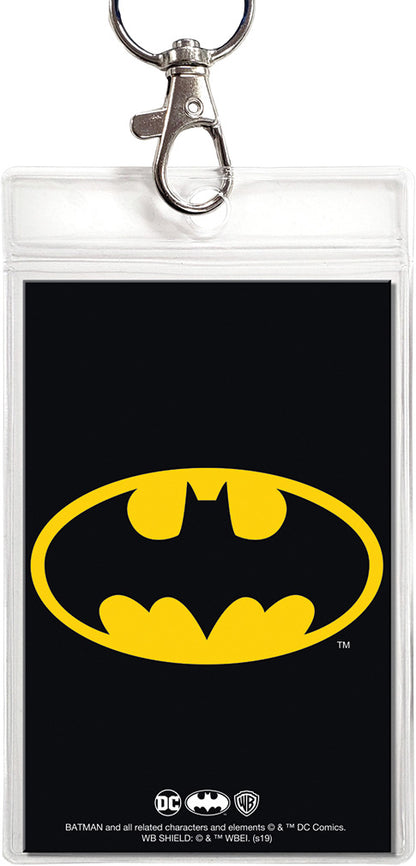 DC Batman Logo Lanyard with ID Holder