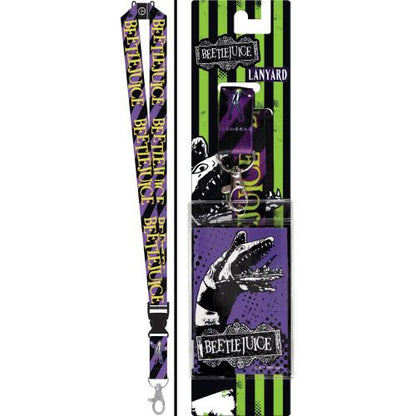 Beetlejuice Lanyard with ID Holder
