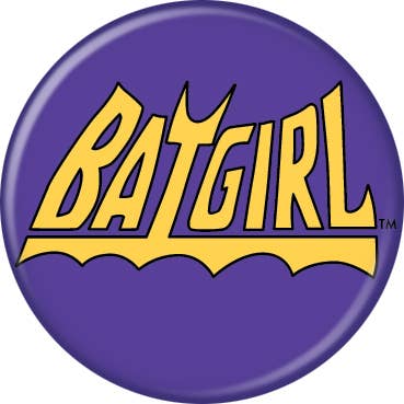 DC Comics Batgirl Logo 1.25 Inch Button