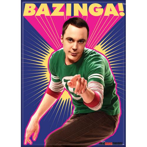 The Big Bang Theory Bazinga! With Sheldon Magnet