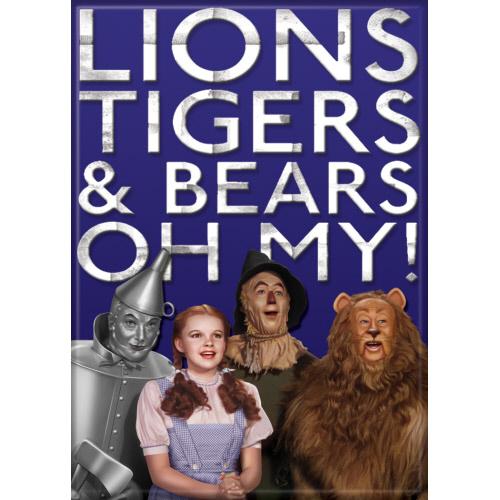 Wizard Of Oz Lions Tigers And Bears, Oh My! Magnet