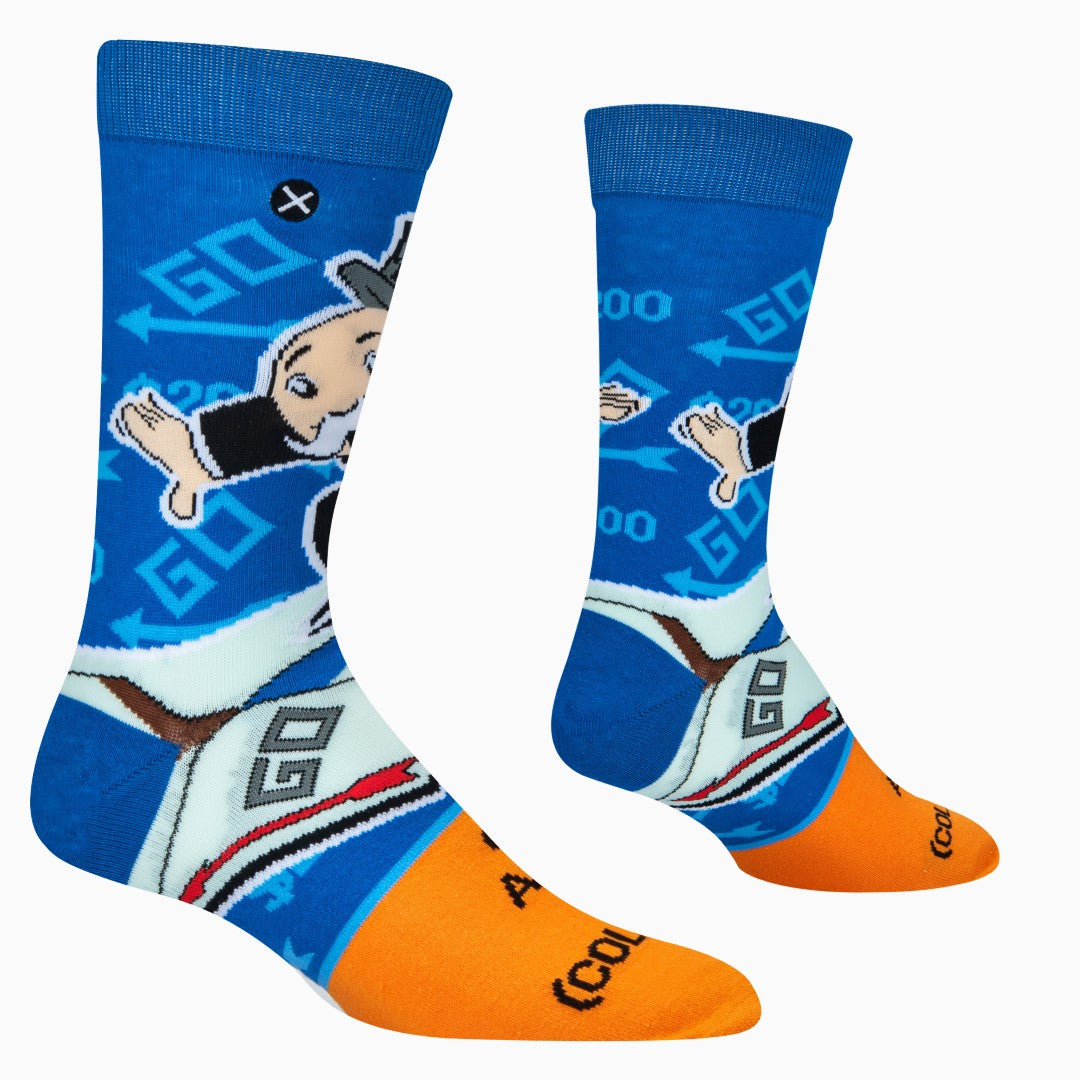 Monopoly Advance To Go Crew Socks