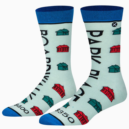 Monopoly Boardwalk & Park Place Crew Socks