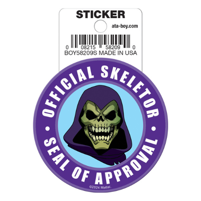 Masters of the Universe Skeletor Seal of Approval Die Cut Sticker