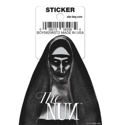The Nun Black And White Sticker