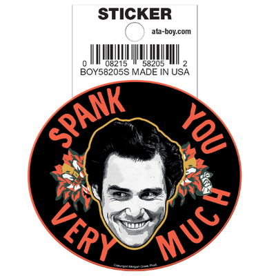 Ace Ventura: Pet Detective Spank You Very Much Sticker