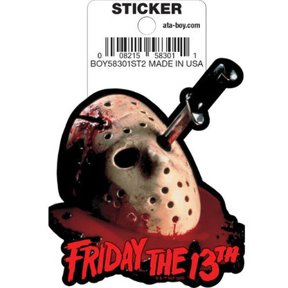 Friday The 13th Logo Mask Sticker