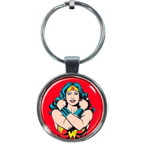 DC Comics Wonder Woman on Red Keychain
