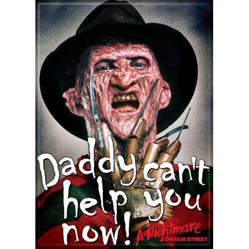 A Nightmare On Elm Street Freddy Daddy Can't Help Magnet