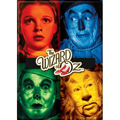 Wizard of Oz Cast In Color Squares Magnet