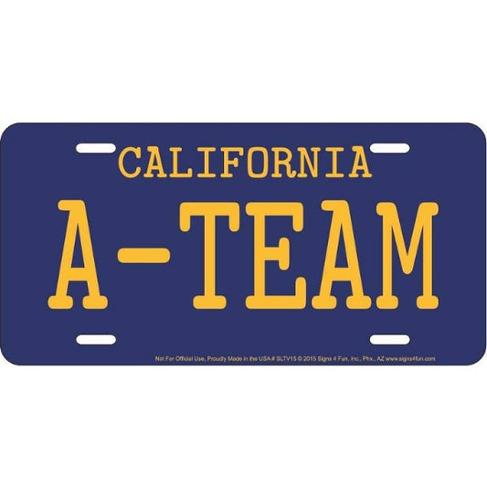 A-Team Metal License Plate