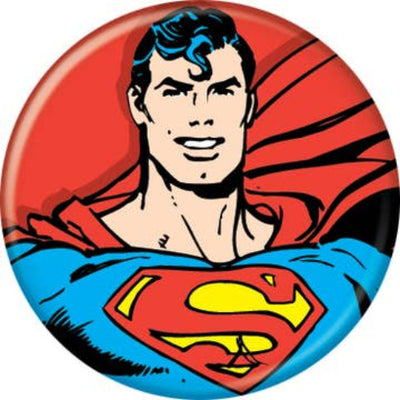 DC Comics Superman Bust Button 1.25
