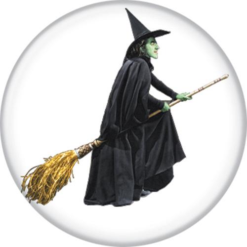 Wizard of Oz Wicked Witch On White 1.25 Inch Button