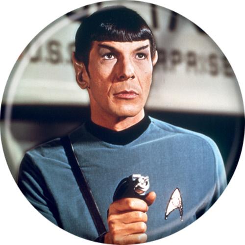 Star Trek Spock With Phaser 1.25 Inch Button