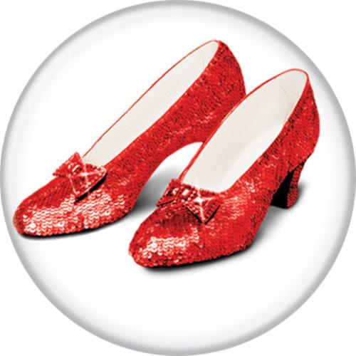 Wizard of Oz Ruby Slippers 1.25 Inch Button