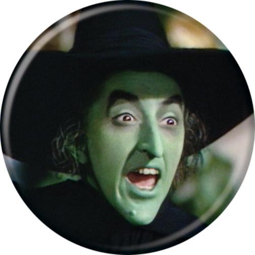 The Wizard Of Oz Wicked Witch Face 1.25 Inch Button