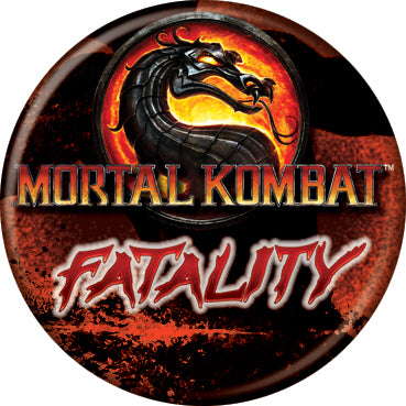 Mortal Kombat Classic Fatality 1.25 Inch Button