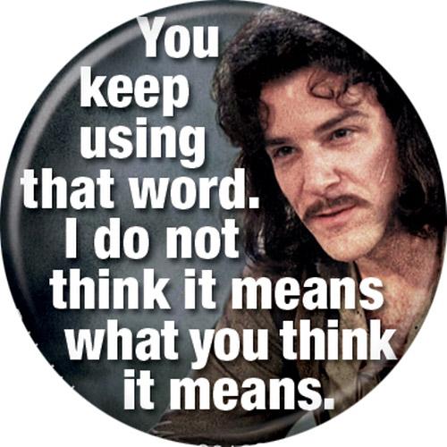 The Princess Bride What You Think It Means 1.25 Inch Button
