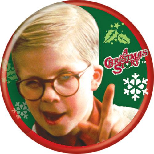 A Christmas Story Ralphie On Green 1.25 Inch Button