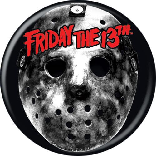 Friday The 13th Mask Silver 1.25 Inch Button
