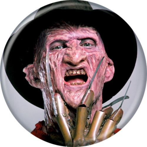 A Nightmare On Elm Street Freddy On Light Grey 1.25 Inch  Button