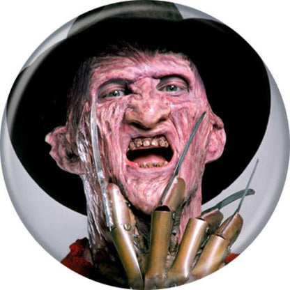 A Nightmare On Elm Street Freddy On Light Grey 1.25 Inch  Button
