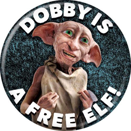 Harry Potter Dobby Is A Free Elf 1.25 Inch Button