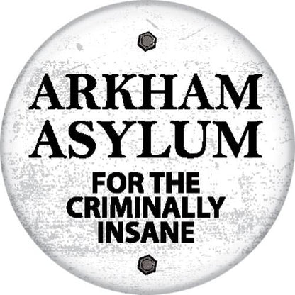 DC Comics Arkham Asylum 1.25 Inch Button