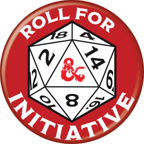 Dungeons & Dragons Roll For Initative 1.25 Inch Button