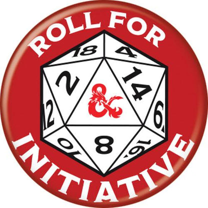 Dungeons & Dragons Roll For Initative 1.25 Inch Button