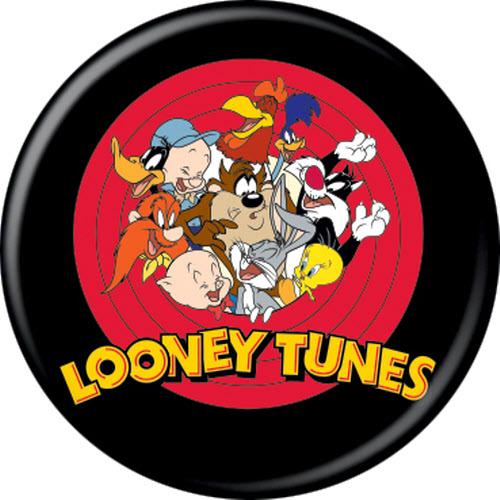 Looney Tunes Group Circle 1.25 Inch Button
