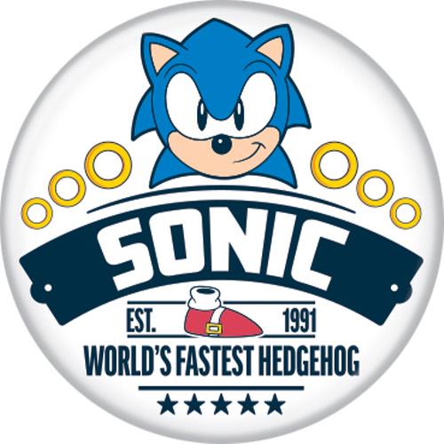 Sonic The Hedgehog Worlds Finest Hedgehog 1.25 Inch Button