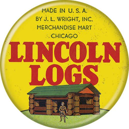 Lincoln Logs 1.25 Inch Button