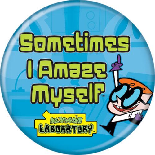 Dexter's Laboratory Amaze Myself Button 1.25" Round