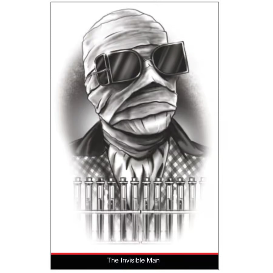 Universal Monsters The Invisible Man Temporary Tattoo FX
