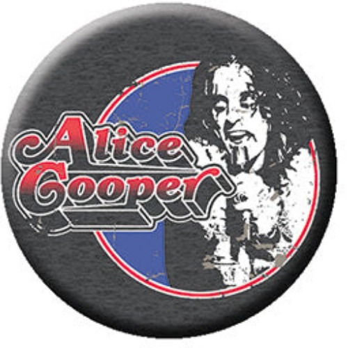 Alice Cooper Circle 1.25 Inch Button